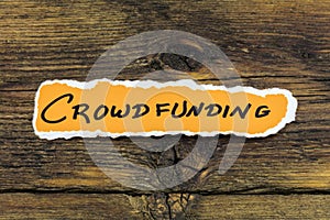 Crowdfunding marketing contribution venture capital opportunity donation