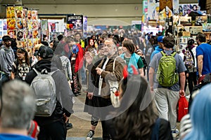 Crowds of visitors at Toronto Comicon event.