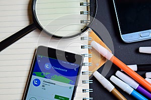 Crowdsource App on Smartphone screen.