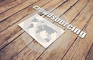 Crowdsourcing concept.