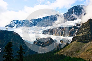 Crowfoot Glacier on Icefields Parkway, Banff Natio photo
