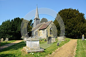 Crowhurst, Surrey, UK. St George`s Church,