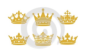 Crown Clipart collection set