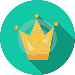 Crown icon , flat design