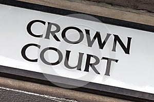 Crown court sign