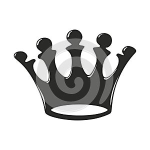 Crown with five spikes