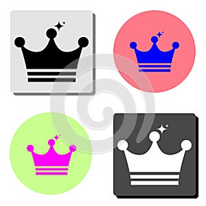 Crown. flat vector icon