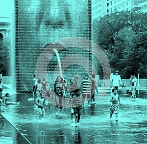 Crown Fountain in Chicago