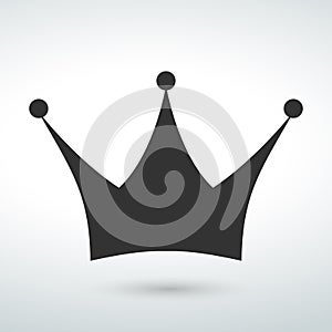 crown Icon isolated vector on a white backround icon