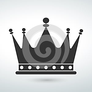 crown Icon isolated vector on a white backround icon