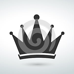 crown Icon isolated vector on a white backround icon