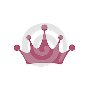 Crown icon . Princess crown icon isolated on white background