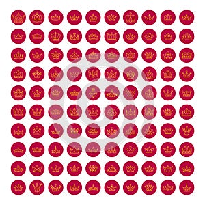 Crown icon. Royal throne leader symbol.