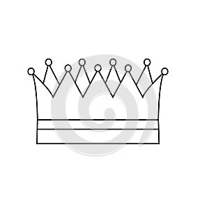 Crown icon vector. black crown  sign