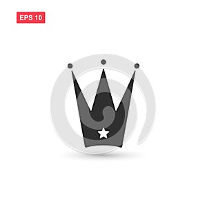 Crown icon vector design isolated 2
