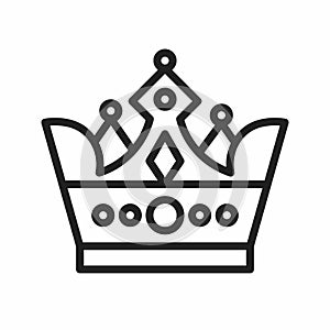 Crown icon vector image.