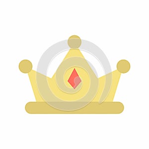 Crown icon vector image.