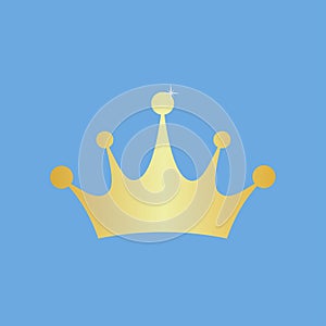 Crown icon vector. Princess crown isolated on white background