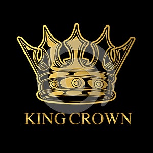 Crown King and Queen Crown Royal Princess Vector illustrato