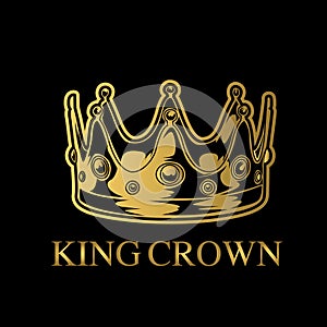 Crown King and Queen Crown Royal Princess Vector illustrato