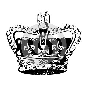 Crown of king vector photo