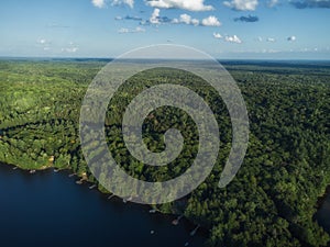 Crown Land Aerial Buckskin Lake Ontario Canada Cottages