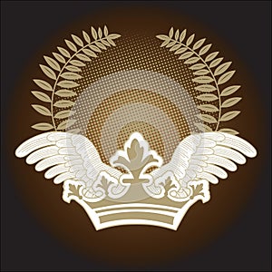 Crown leaves and wings