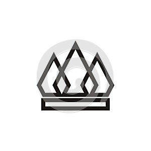 Crown Logo Design Vector shape and color eazy use
