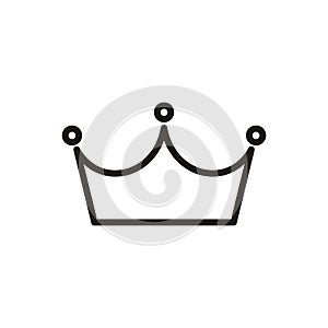 Crown Logo Design Vector shape and color eazy use
