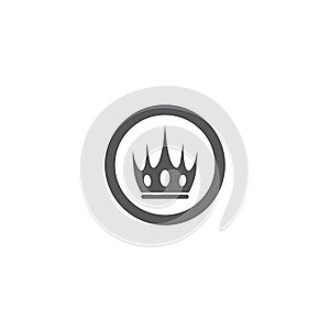 Crown logo template vector illustration