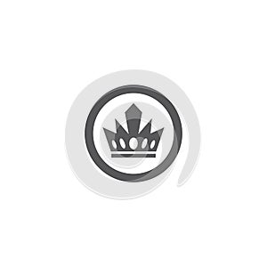 Crown logo template vector illustration