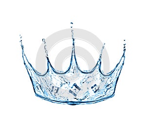 Crown made from water splash