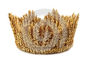 Crown made of wheat ears of cereals