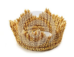 crown made of wheat ears of cereals