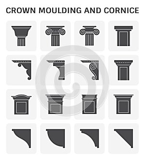 Crown moulding cornice