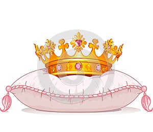 Crown on the pillow photo