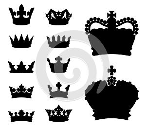 Crown silhouettes