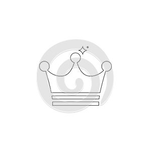 Crown. flat vector icon