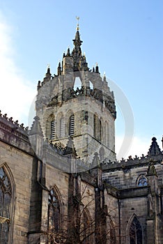 Crown Steeple on Saint Giles Cathedral in Edinburgh, Scotland