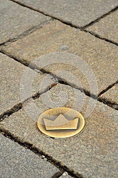 Crown symbol in Bratislava