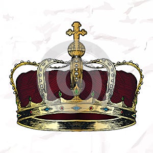 Crown symbol sketch.