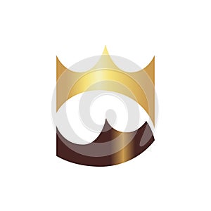 Crown symbol on white backdrop