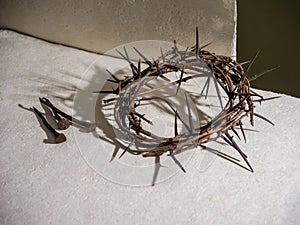 crown of thorns and nails