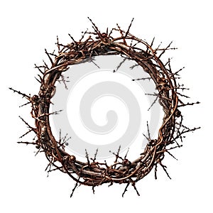 Crown of Thorns worn by Jesus Christ Easter is a powerful symbol of his suffering and sacrifice isolated Transparent png thorny