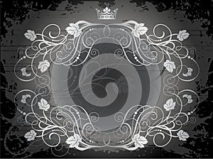 Crown and vines illustration