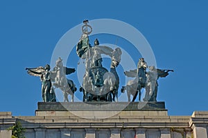 Crowning sculpture of Soldiers` and Sailors` Arch, Brooklyn