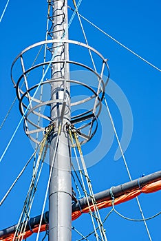 Crows nest of a sailing ship