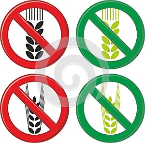 Symbol sign food celiacs