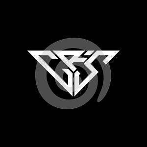 CRS letter logo creative design with vector graphic,