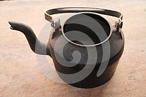 Iron kettle utensil old center Sao Tome das Letras Minas Gerais Brazil photo